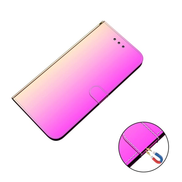 Mirror Samsung Galaxy M32 Flip Suojakotelo - Rose Pink