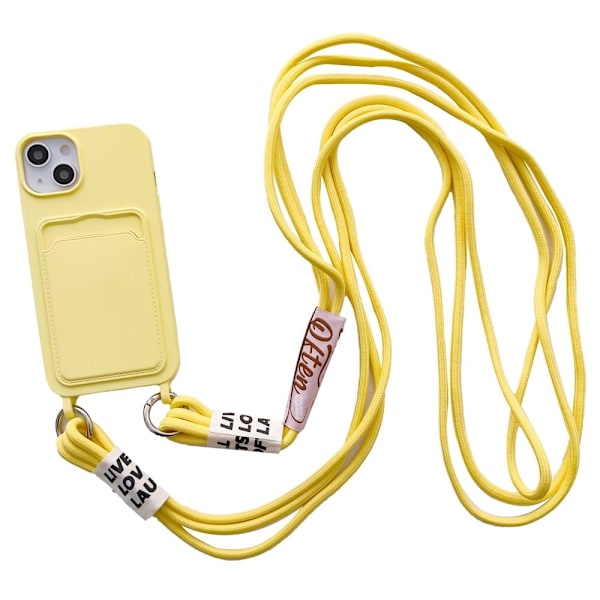 iPhone 15 Kortholderveske - Gul Yellow