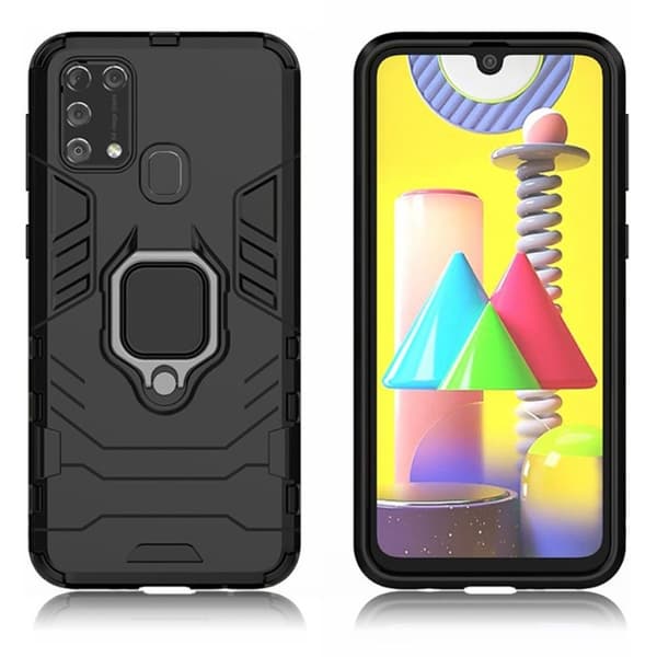 Ring Guard deksel - Samsung Galaxy M31 - Svart Black