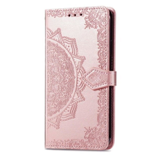 Mandala Google Pixel 7a Flip Fodral - Roséguld Rosa