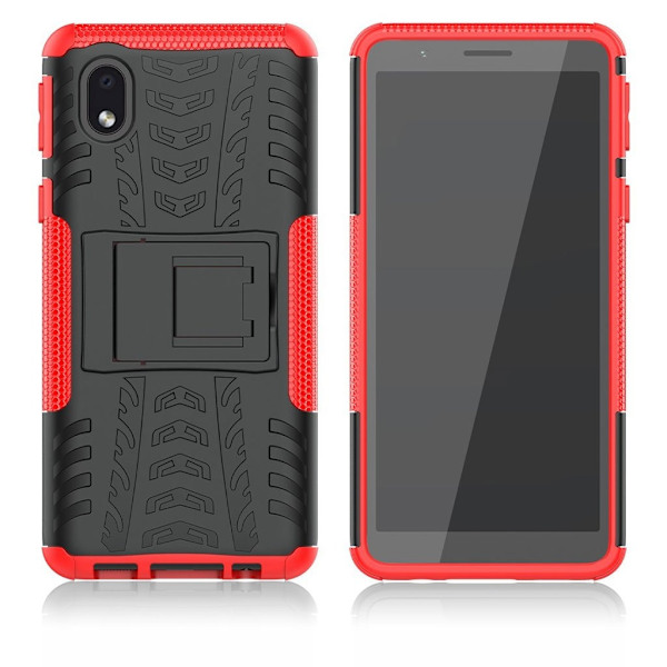 Offroad Samsung Galaxy A01 Core kotelot - Musta / Punainen Black