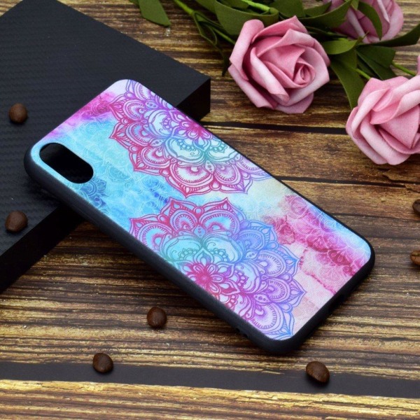 iPhone Xs Max mobilskal silikon tryckmönster – Mandala blomma multifärg