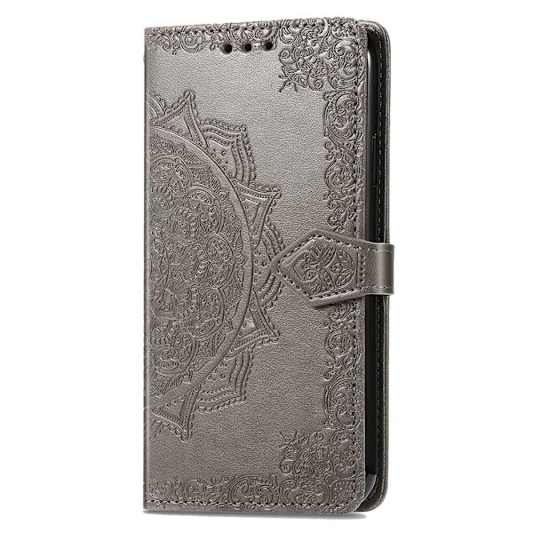 Sommerfugl Xiaomi Redmi 12 Flip Etui - Grå Silver grey
