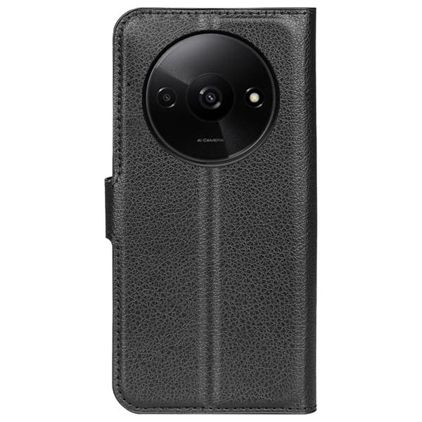 Classic Xiaomi Redmi A3 / Xiaomi Poco C61 flip etui - Svart Black