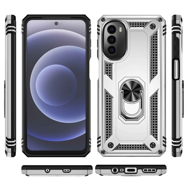 Bofink Combat Motorola Moto G52 Etui - Sølv Silver grey