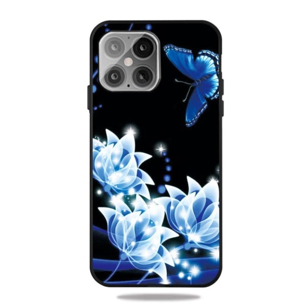 Imagine iPhone 12 Mini case - Luminous Flower Blue