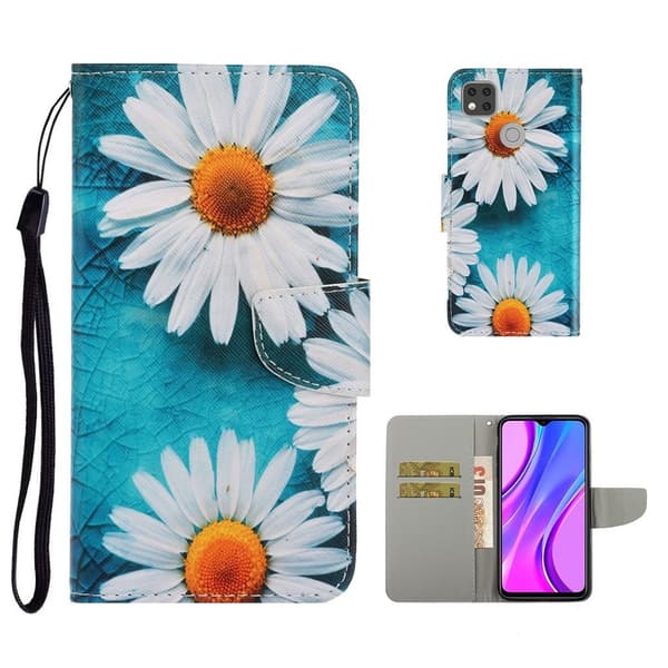 Wonderland Xiaomi Redmi 9C Flippetui - Tusenfryd Blomst Multicolor