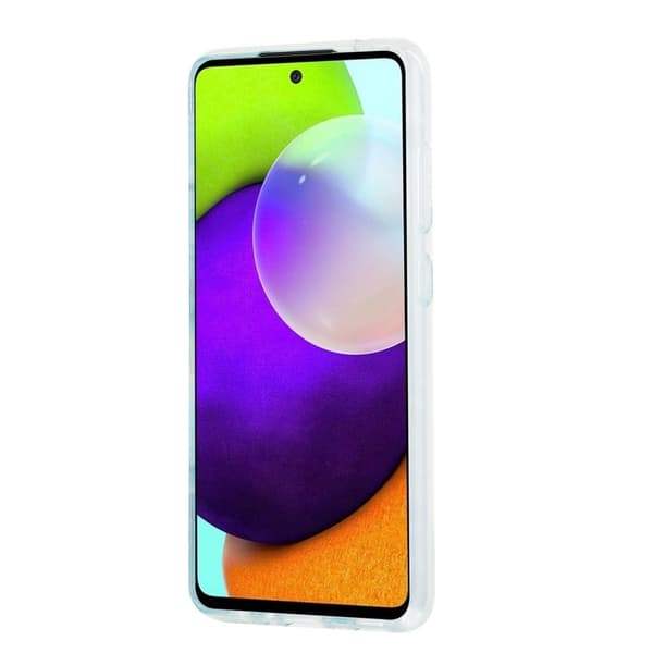 Marble Mønstret Deksel med Ring Holder til Samsung Galaxy A52s 5G / A52 5g - Mørkelilla Purple