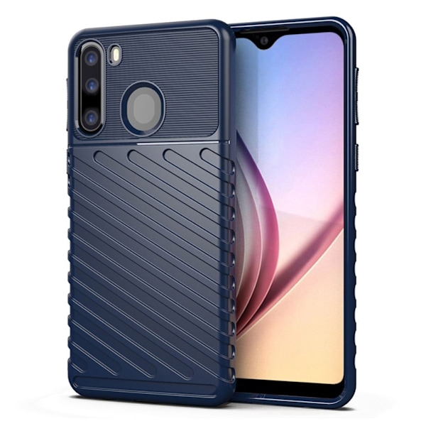 Thunder Samsung Galaxy A21 Cover - Blå Blue