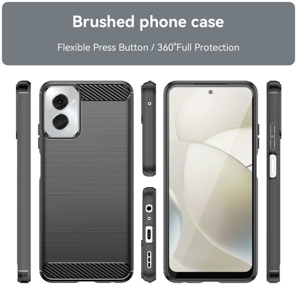 Carbon Flex Motorola Moto G Power 5G (2024) cover - Sort Black
