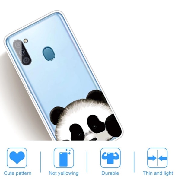Deco Samsung Galaxy A11 kuoret - Panda Multicolor
