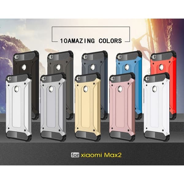 Xiaomi Mi Max 2 Armor Guard TPU Etui - Mörkblå Blue
