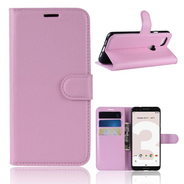 Classic Google Pixel 3a flip kotelot - Pinkki Pink