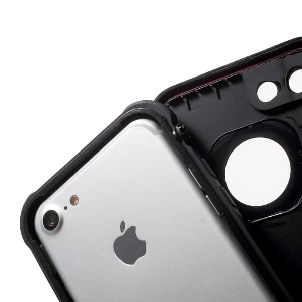 Redpepper fleksibelt vanntett deksel for iPhone 7 / 8 - Svart Black
