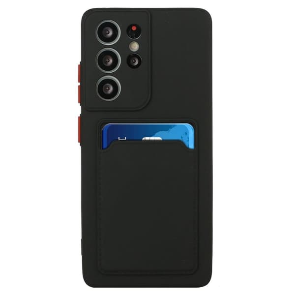 Deksel til kortholder for Samsung Galaxy S24 Ultra - Svart Black