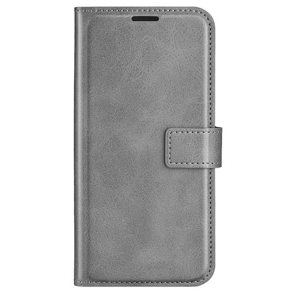Lompakko Nahkakotelo For Motorola Moto G73 - Harmaa Silver grey