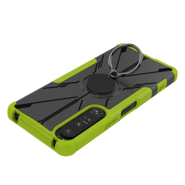 Kickstand-cover med magnetisk plade til Sony Xperia 1 IV - Grøn Green