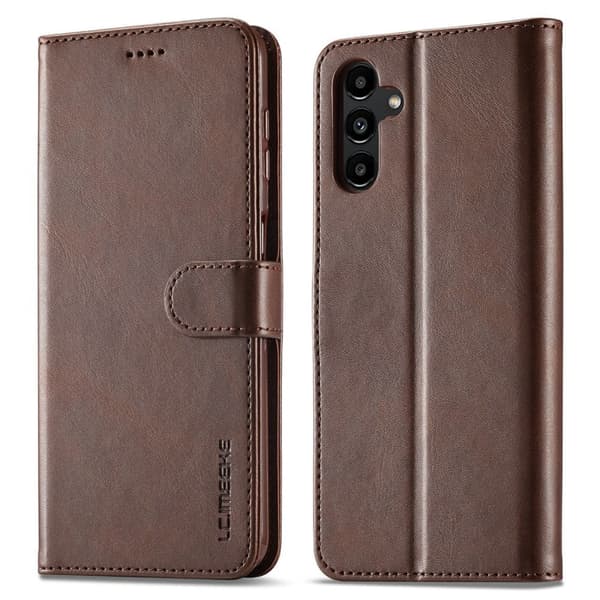 LC.Imeeke Samsung Galaxy A13 5G Flip Etui - Mørkebrun Brown