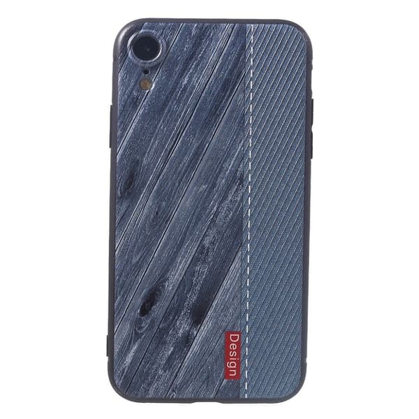 iPhone Xr soft case med præget mønster - Style F Blue