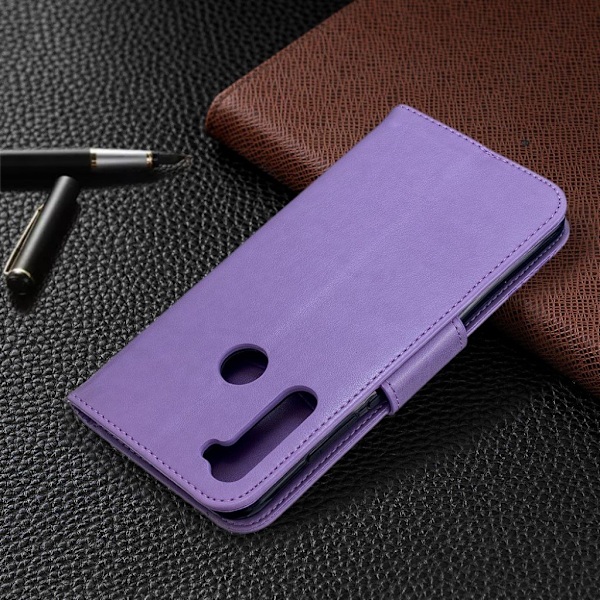 Butterfly läder Xiaomi Redmi Note 8T fodral - Lila Lila