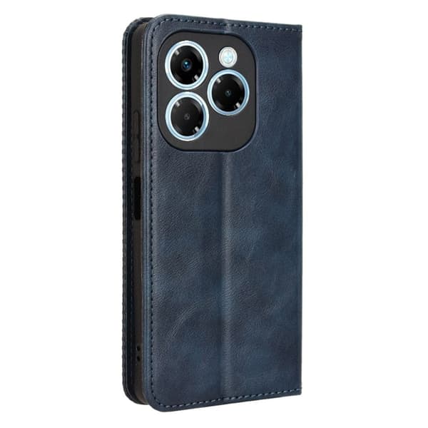 Bofink Vintage läder Infinix Note 40X 5G fodral - Blå Blå