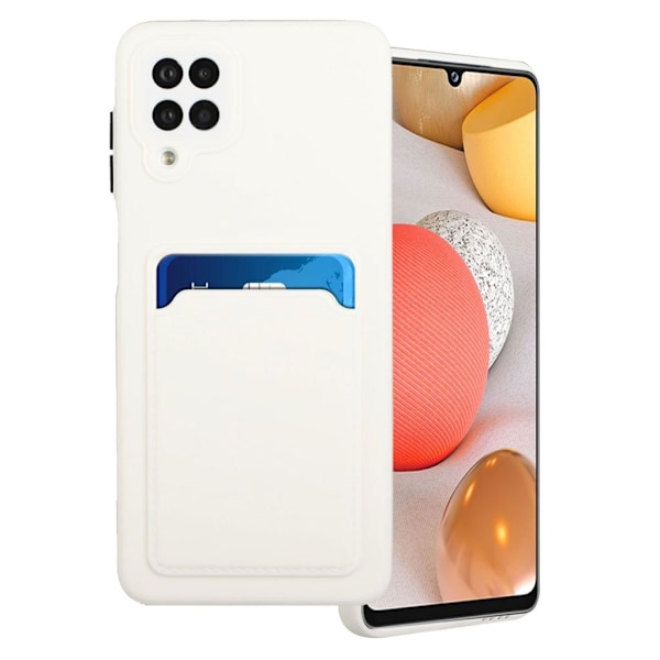 Samsung Galaxy M12 skal med korthållare - Vit Vit