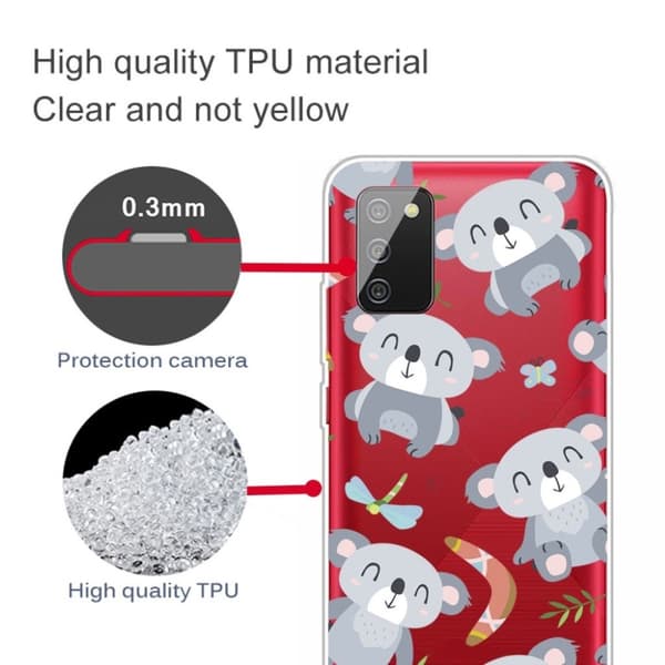 Deco Samsung Galaxy A03s deksel - Koala Silver grey