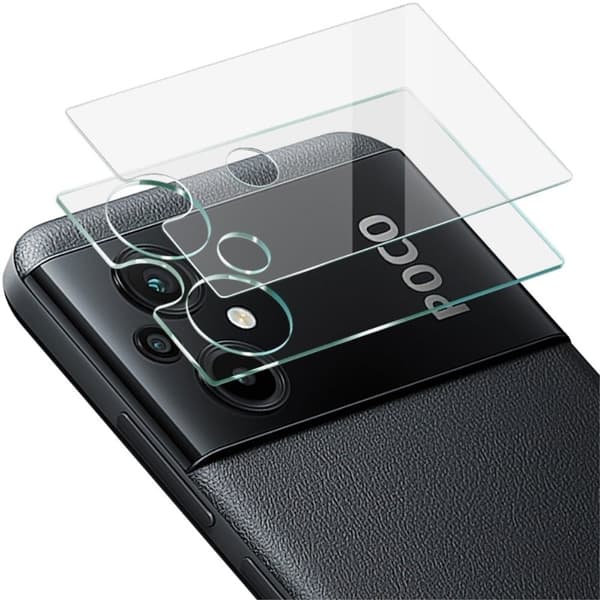 IMAK-kamerabeskyttelse af glas med objektivdæksel af akryl til Xiaomi Poco M5 Transparent