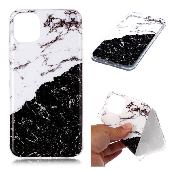 Marble design iPhone 11 Pro Max cover - Hvid/Sort Marmor Multicolor