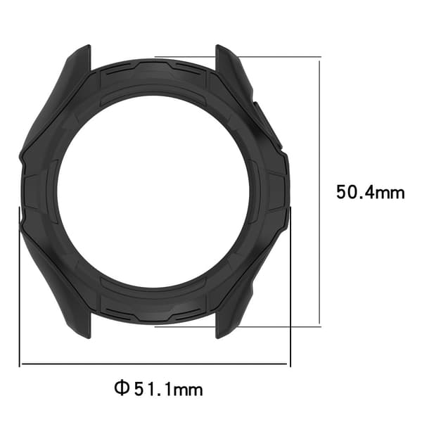 TicWatch Pro 5 stötsäkert flexibelt fodral för klockram Halvförpackat skydd för smartklocka - Grön Grön