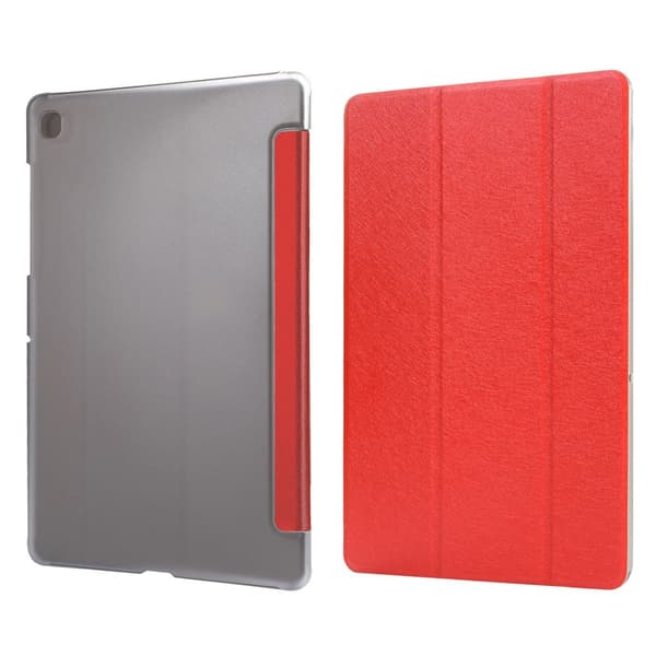 Samsung Galaxy Tab A7 10.4 (2020) kolminkertainen nahkainen kotelo - Punainen Red