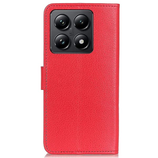 Classic Xiaomi 14T Pro flip kuoret - Punainen Red