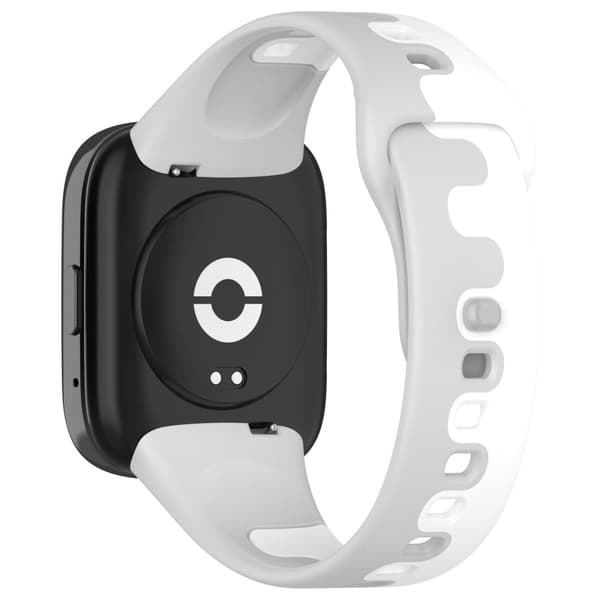 Xiaomi Redmi Watch 3 Active / Lite 3 silikoniranneke - Harmaa / Valkoinen White