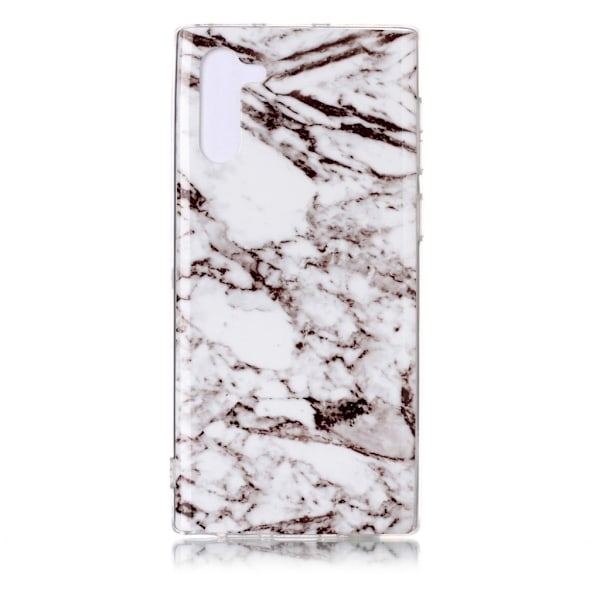 Marble Samsung Galaxy Note 10 cover - Grå marmor Silver grey