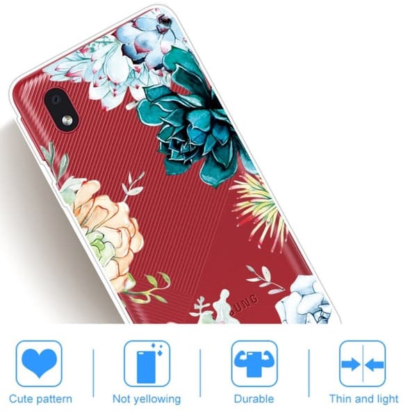 Deco Samsung Galaxy A01 Core kotelot - Elävä Kukka Multicolor