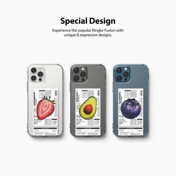 Ringke FUSION DESIGN - iPhone 12 Pro Max - Bluebær Transparent