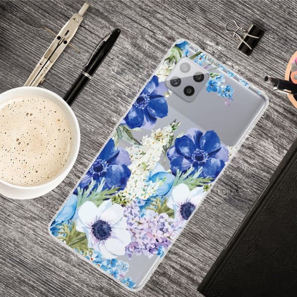 Deco Samsung Galaxy M62 / F62 Etui - Blomst Blue
