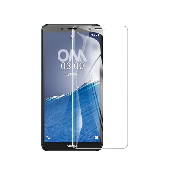 0.3mm härdat glas Nokia C3 skärmskydd Transparent