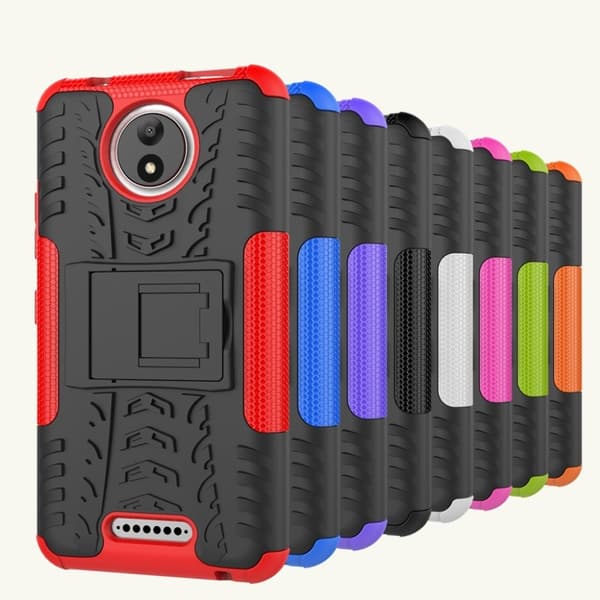 Motorola Moto C Skal med kickstand - Blå Blå