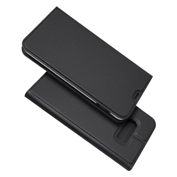 Samsung Galaxy S10e absorberings læderetui - Sort Black