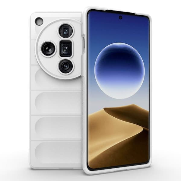 Blødt grebsformet Oppo Find X7 Ultra cover - Hvid White