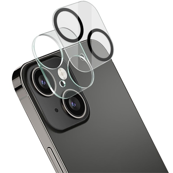 IMAK iPhone 13 Mini kameralinsskydd i härdat glas + linsskydd i akryl Transparent
