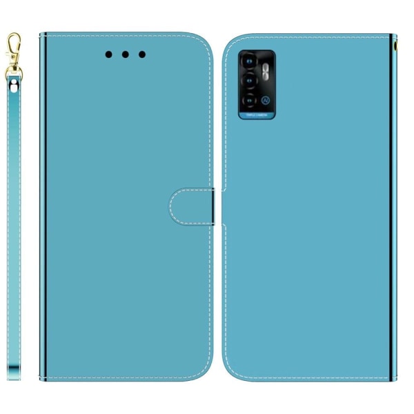 Mirror ZTE Blade A72 / ZTE V40 Vita flip case - Sininen Blue