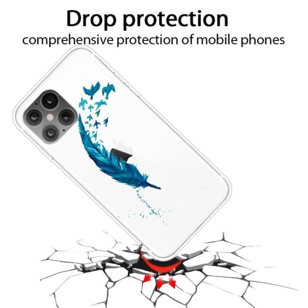 Deco iPhone 12 / 12 Pro case - Feather Blue