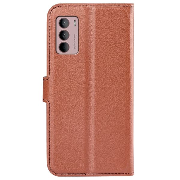 Klassisk Motorola Moto G42 Flip Etui - Brun Brown