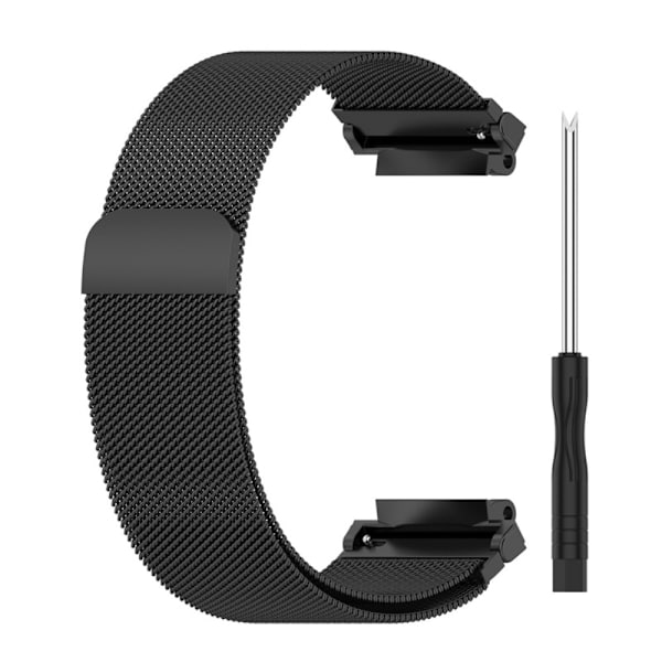 Amazfit T-Rex 2 milanese urrem i rustfrit stål - Sort Black