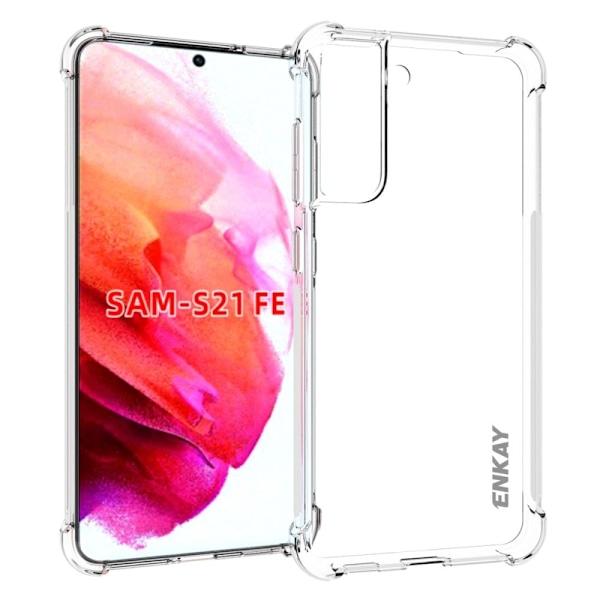 Ultrasmalt transparent fodral för Samsung Galaxy S21 FE Transparent