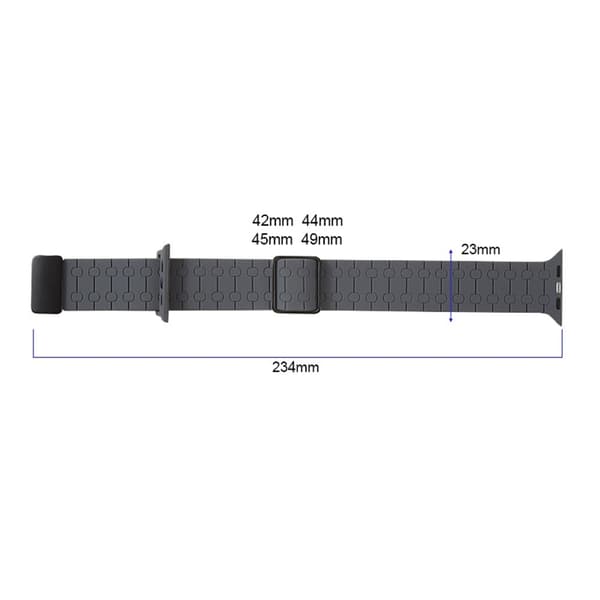 Apple Watch Series 49mm - 45mm - 44mm - 42mmLiquid Silikonerem - Sortliggrøn Green