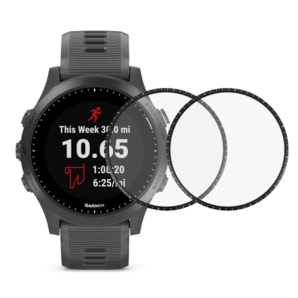 2Pcs Garmin Forerunner 945 HD kirkas PMMA näytönsuojain Transparent