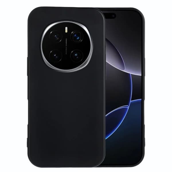 Honor Magic7 5G fleksibelt etui blødt mat anti-fingeraftryk telefonbagside - Sort Black